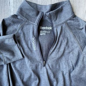 Reebok long sleeved 1/4 zip